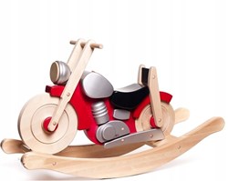 Bajo wooden toy motorbike red educational sustainable