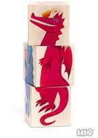 Bajo wooden block puzzle dragons - educational toy 12 blocks
