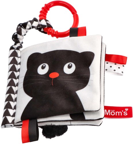 Mom's Care baby book sensory toy black-white animals OEKO-TEX certified