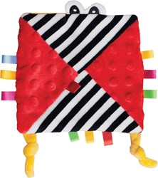 Mom's Care baby toy crinkle cloth red sensory comfort
