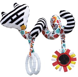 Mom's Care baby toy spiral black white rattle stroller