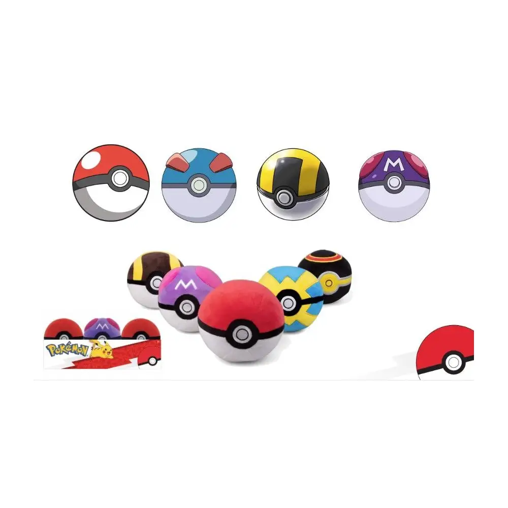 Pokeball plush toy Pokémon - soft cuddle ball