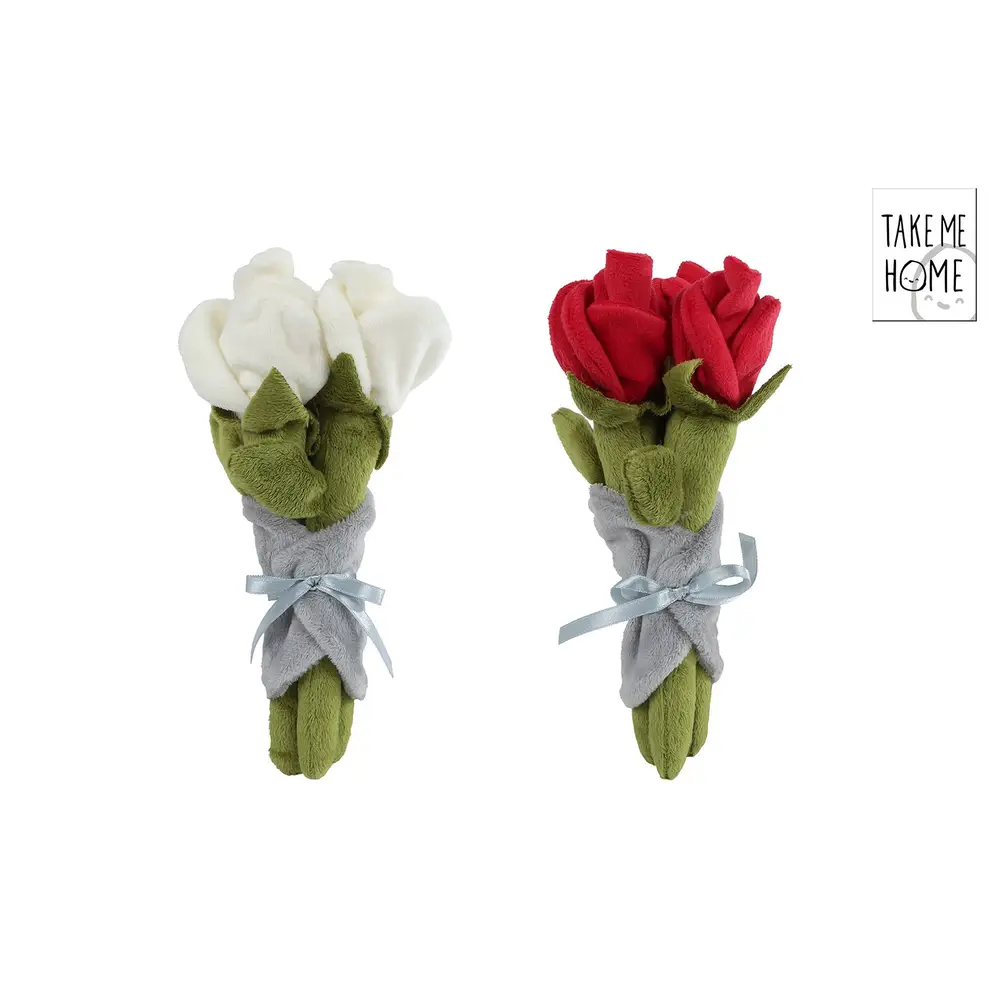 Vedes plush toy rose bouquet - 3 pieces, multicolor, gift