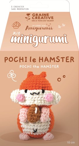 Graine Creative Amigurumi crochet kit hamster 10 cm DIY set-2