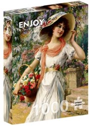 Enjoy Puzzle jigsaw Emile Vernon flower garden 1000 pieces