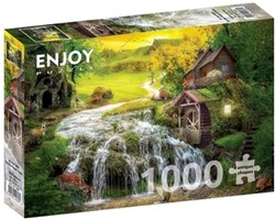 Enjoy Puzzle jigsaw Magic Creek Cabin - 1000 pieces adults