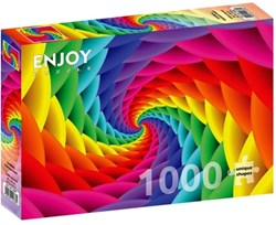 Enjoy Puzzle jigsaw Gradient Rainbow Swirl - 1000 pieces colorful puzzle