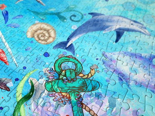 Enjoy Puzzle jigsaw Deep Blue Sea - 1000 pieces adults-2