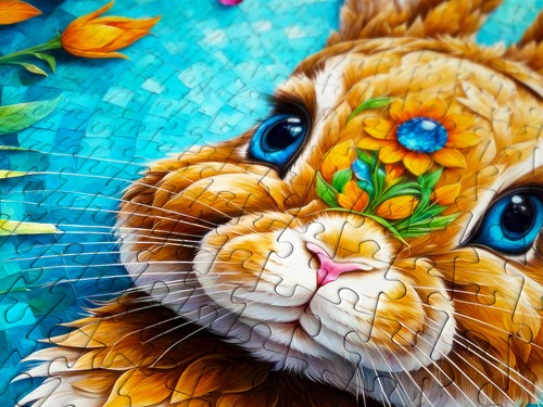 Enjoy Puzzle jigsaw puzzle Garden Bunny - 1000 pieces animal puzzle-2