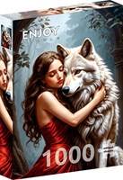 Enjoy Puzzle jigsaw puzzle Lady and the Wolf 1000 pieces animals