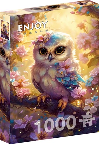 Enjoy Puzzle jigsaw puzzle Gentle Owl 1000 pieces - colorful toy