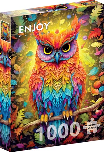 Enjoy Puzzle jigsaw Autumnal Owl 1000 pieces multicolor for adults