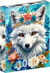 Enjoy Puzzle jigsaw puzzle Blooming Snow Fox 1000 pieces puzzle game