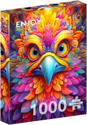 Enjoy Puzzle jigsaw puzzle 1000 pieces colorful bird illustration