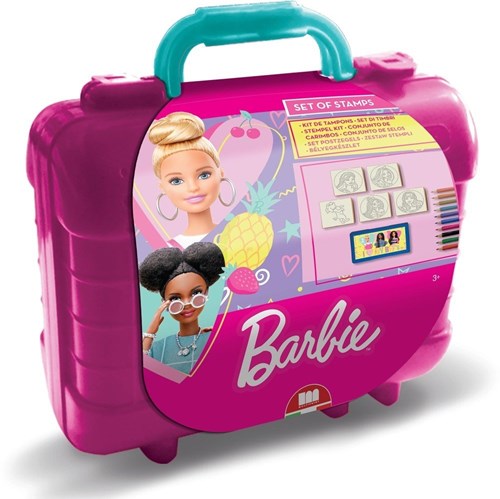 Multiprint Barbie creative travel stamp and coloring case for kids-2