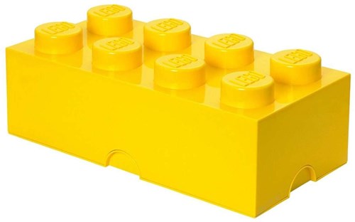 LEGO storage box Brick 8 yellow - stackable toy box 12L