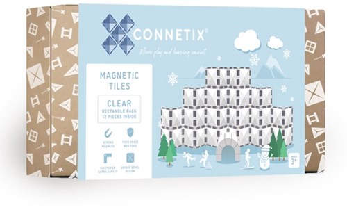 Connetix Clear Rectangle Pack 12 pcs