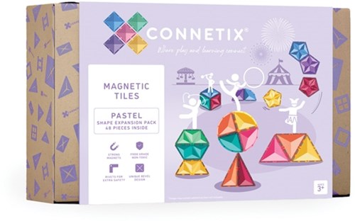 Connetix Pastel Shape Expansion Pack 48 pieces