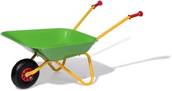 Rolly Toys kids wheelbarrow metal green - garden toy for children