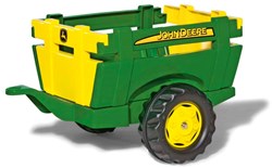 Rolly Toys trailer John Deere green-yellow for pedal tractor toy