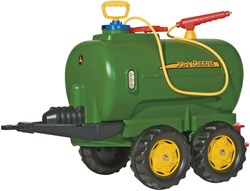 Rolly Toys trailer John Deere rollyTanker with pump green toy