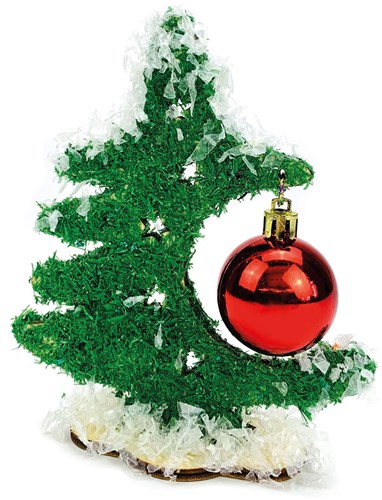 Beleduc wooden Christmas tree craft set with bauble - creative toy-2