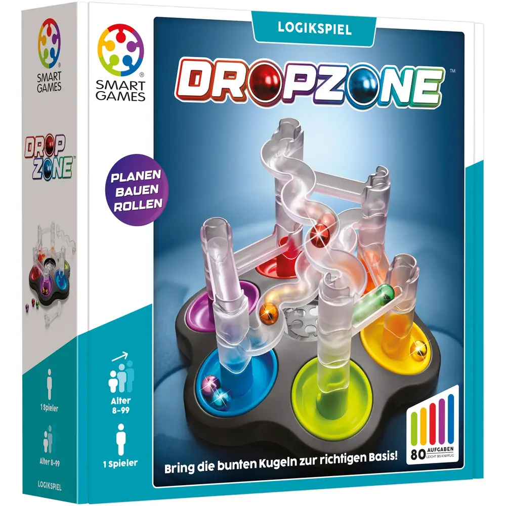 Smart Games marble run game Dropzone - logic puzzle for kids