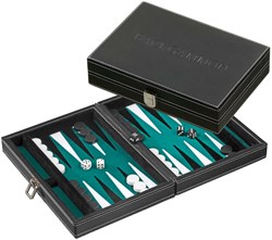 Philos Backgammon Cassette Tinos Small Magnetic (Green)