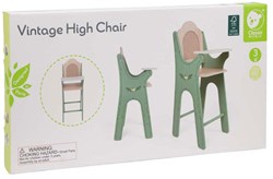 Classic World wooden baby chair vintage retro flowers FSC certified
