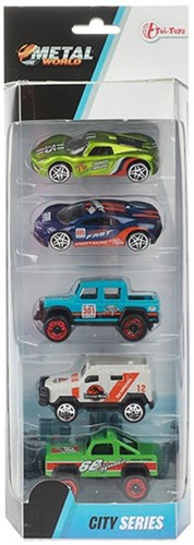 5 Metal cars 1:64 in box 2ass. 21482Z