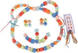 Classic World wooden beads set - colorful craft toy for kids