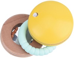 Classic World wooden baby rattle toy Macaron multicolor