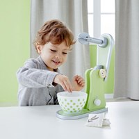 Classic World wooden toy mixer - kitchen accessory green 4-piece-3