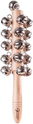 Classic World wooden tambourine stick musical instrument for kids