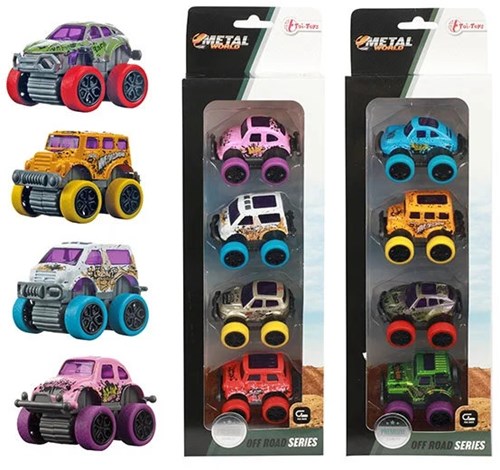 4 cars off road pullback 2 axle. 20521Z