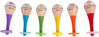 Classic World wooden maracas rainbow - musical toy for children