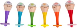 Classic World wooden maracas rainbow - musical toy for children
