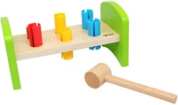 Classic World wooden hammer bench - educational toy - 8 pieces