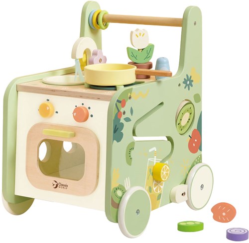 Classic World wooden kitchen walker - educational toy 15-piece set-2
