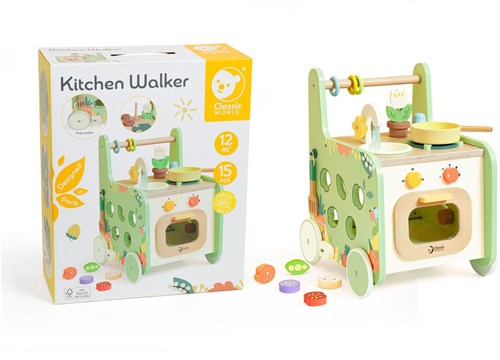 Classic World wooden kitchen walker - educational toy 15-piece set-3