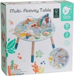 Classic World wooden activity table underwater world - educational toy