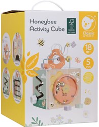 Classic World wooden activity cube honeybee - educational toy for kids