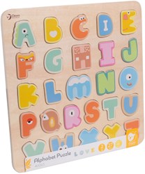 Classic World wooden alphabet puzzle educational toy 27 pieces