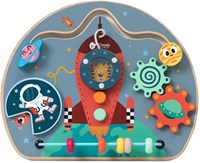 Classic World wooden activity board rocket educational toy-2
