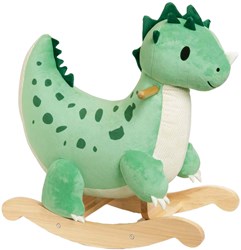 Classic World wooden rocking horse dinosaur toy for children