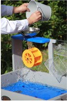 Classic World wooden sand and water table blue garden toy-2