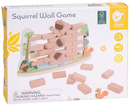 Classic World squirrel dexterity game wooden forest toy for kids