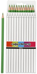 Creativ Company colouring pencils light green triangular 12 pcs kids