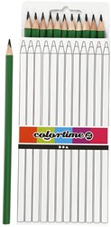 Creativ Company green triangular coloured pencils 12 pcs premium quality