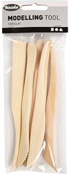 Creativ Company modelling tool set wood 6-piece for clay and sculpting
